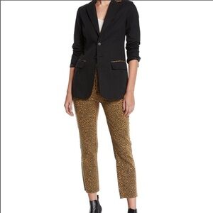 Current/Elliott The Stiletto High-Rise Leopard Print Skinny Jeans Size 30